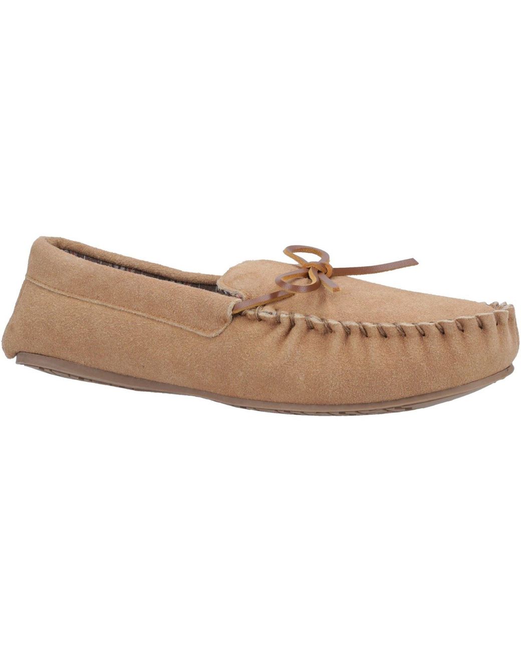 Hush Puppies Natural Clyde Suede Slippers for men