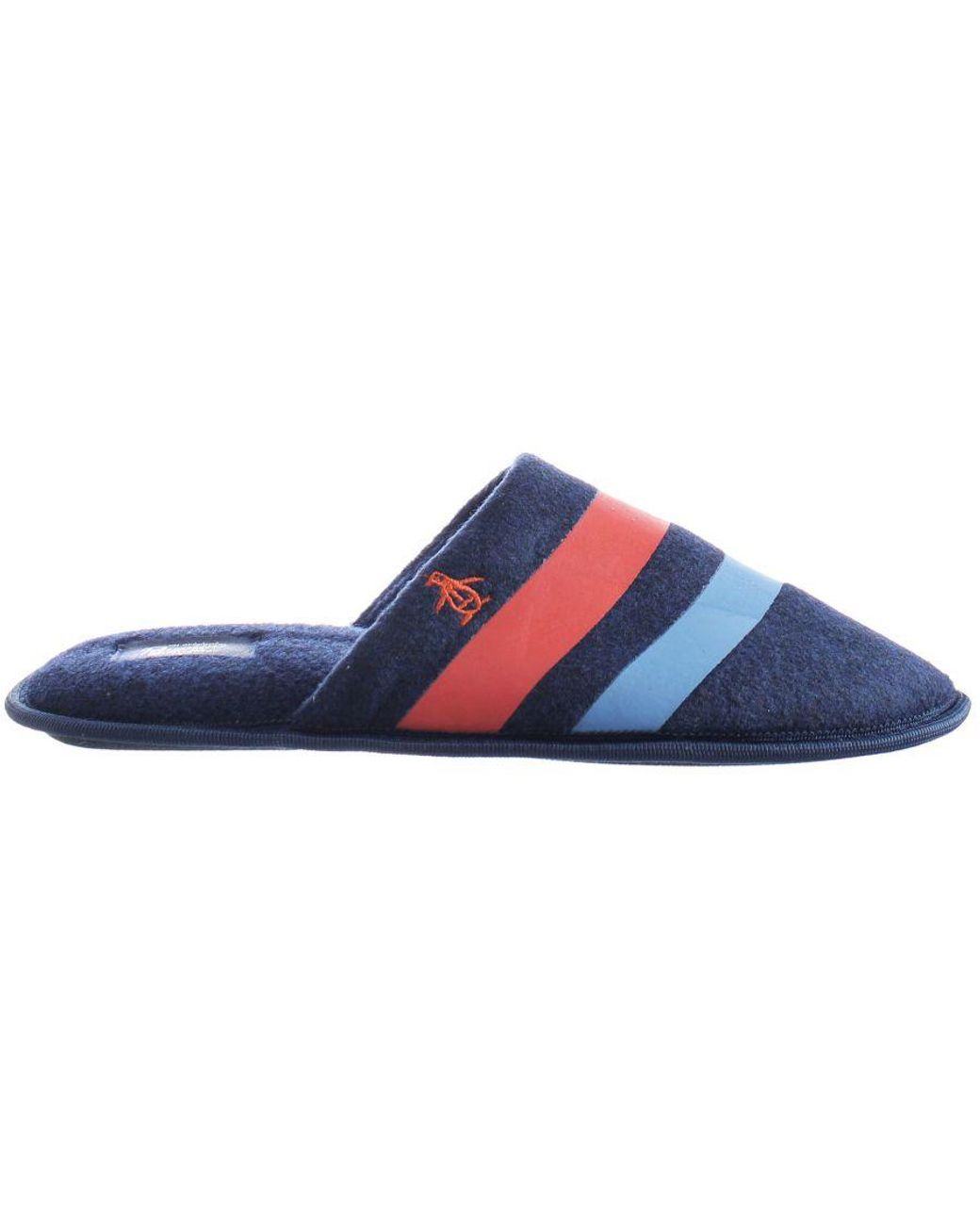 Original Penguin Blue Benny Slippers for men