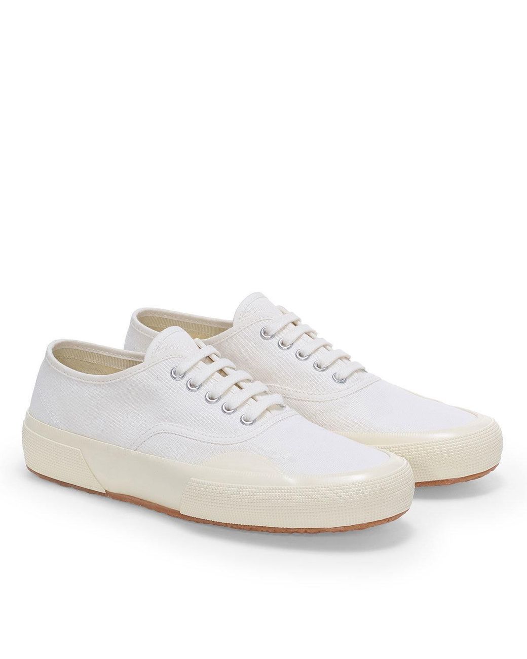 Superga White Adult 2430 Deck Canvas Trainers /Off)