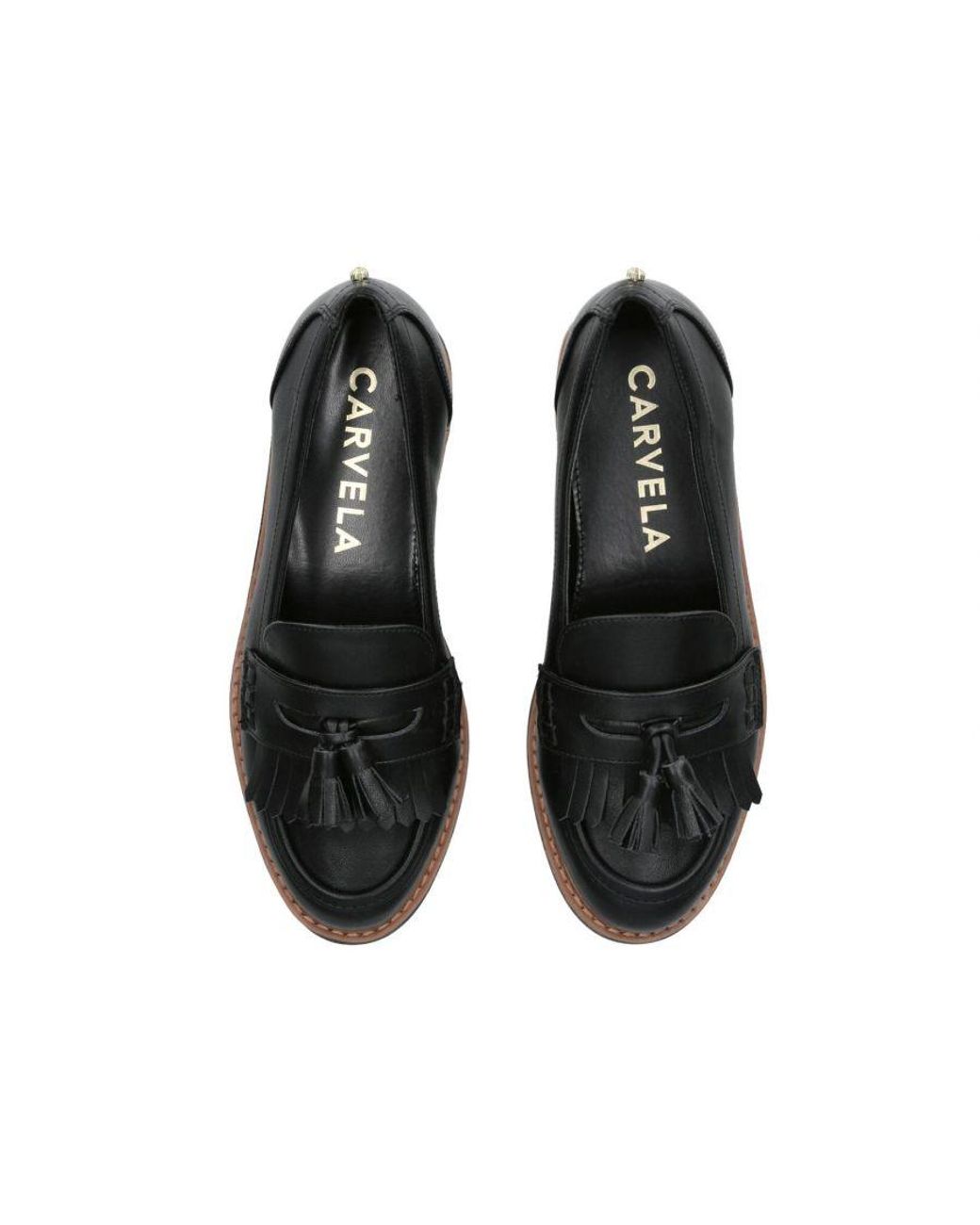Carvela Kurt Geiger Black Sky Tassel Loafers