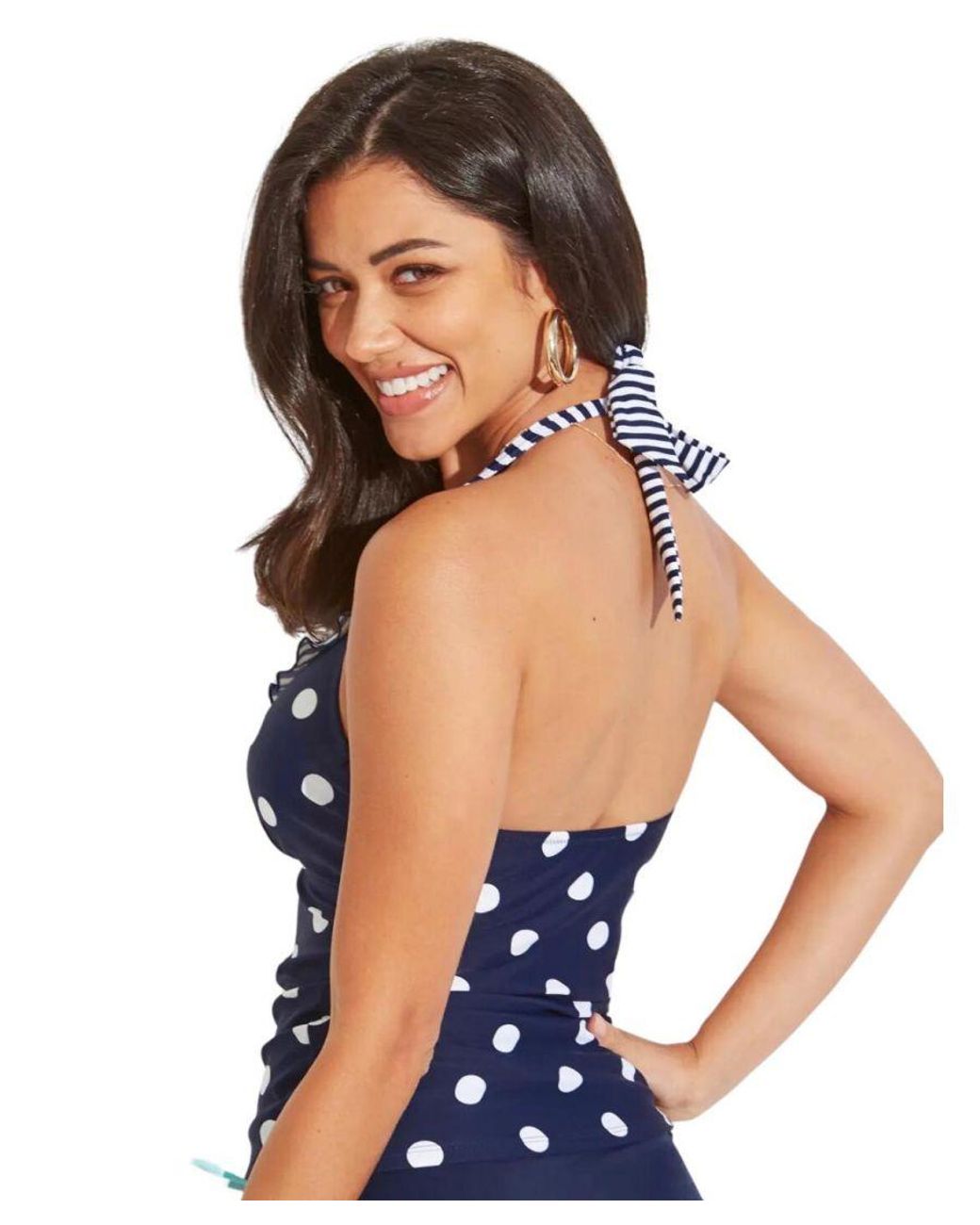 Pour Moi Blue Beach House Tankini Top
