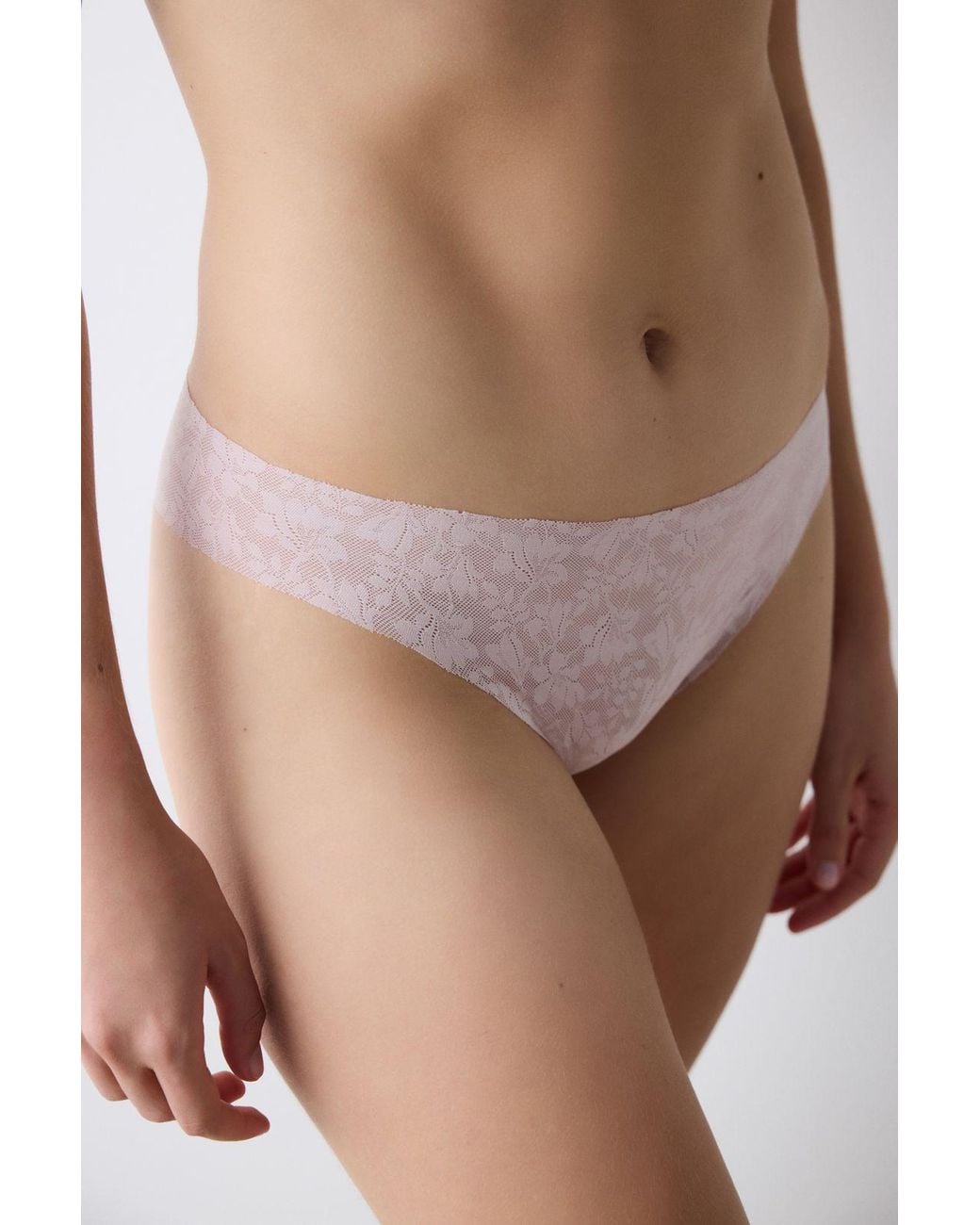 Penti Brown Floral Lace Hipster Brief