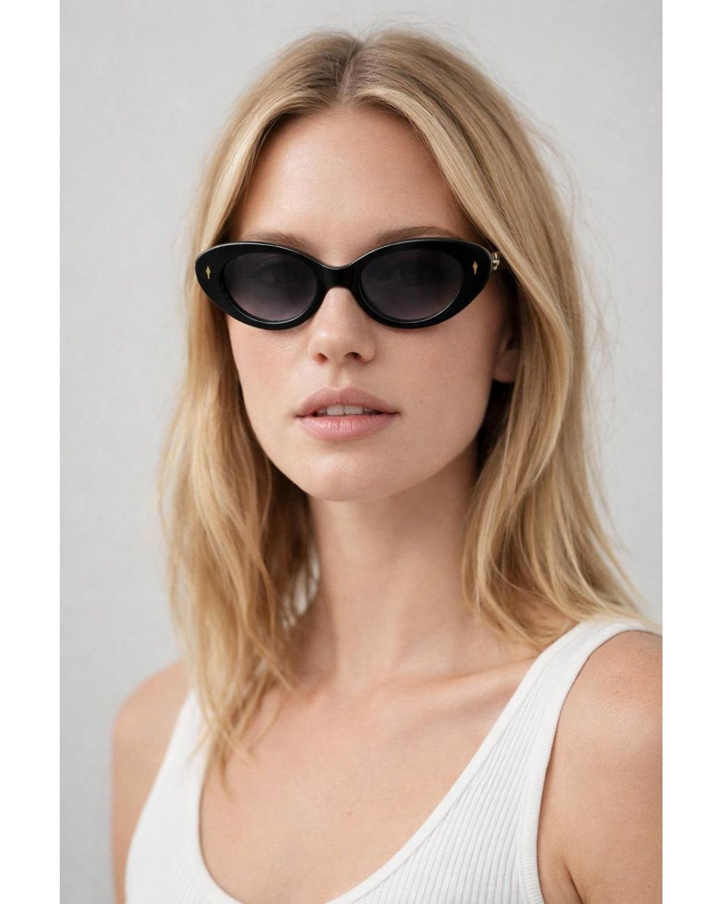 SVNX Brown Classic Cat-Eye Sunglasses