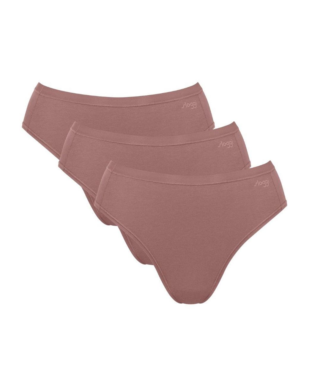Sloggi Pink Go Daily Cotton Tai Briefs (3 Pack)
