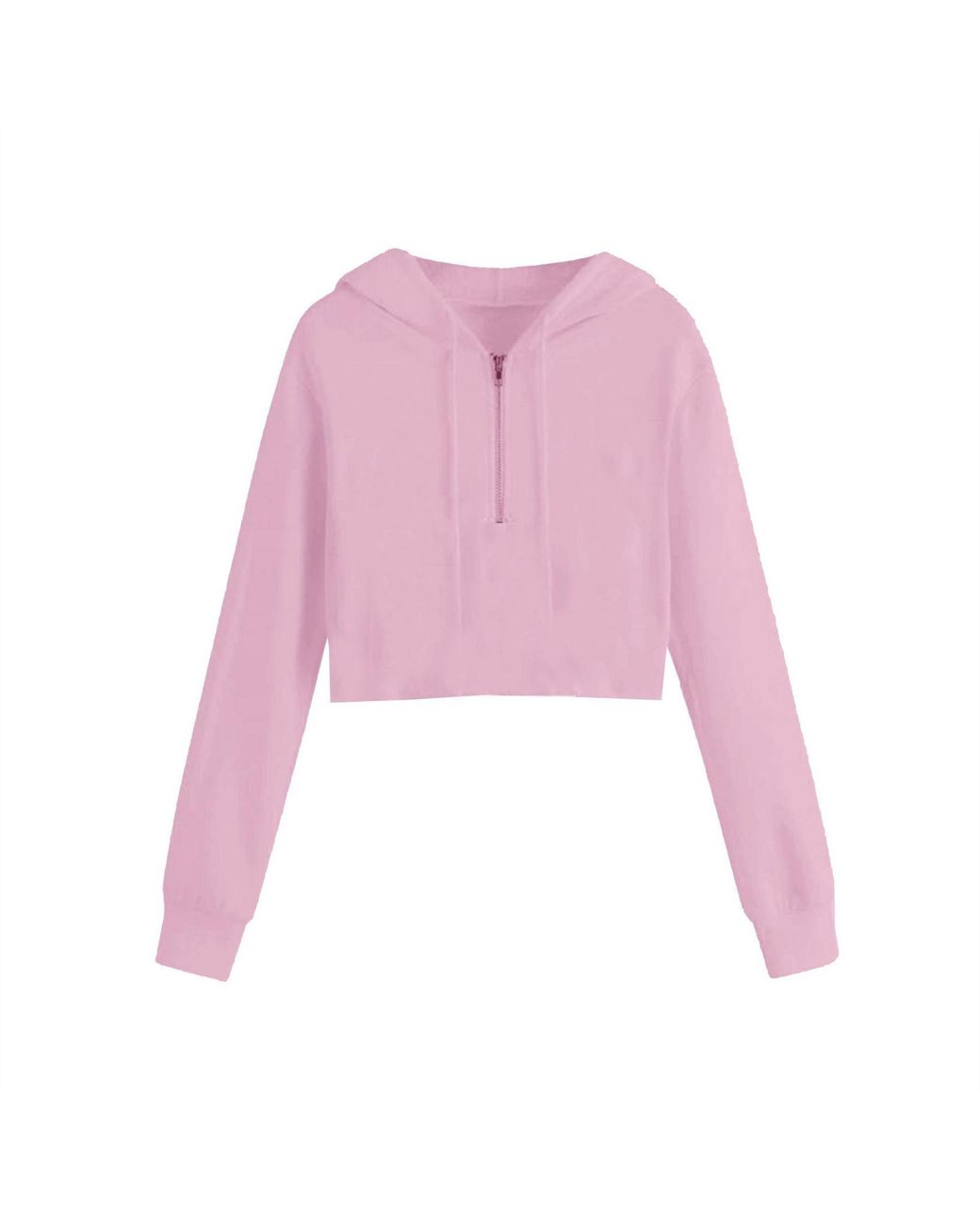 Miso Pink Cropped Hoodie