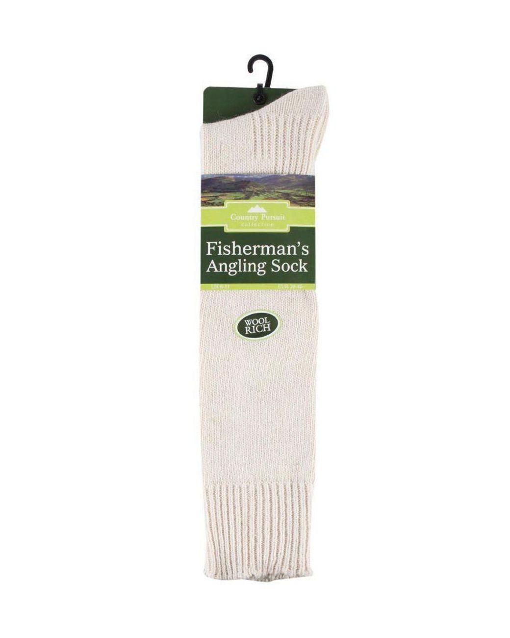 Sock Snob White Knee High Angling Socks for men