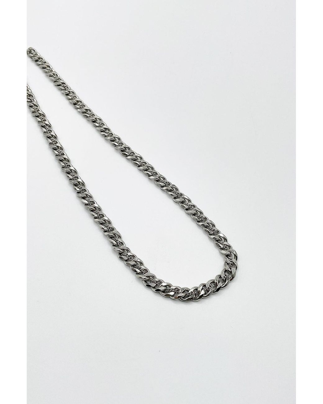 SVNX White Woven Chain Necklace