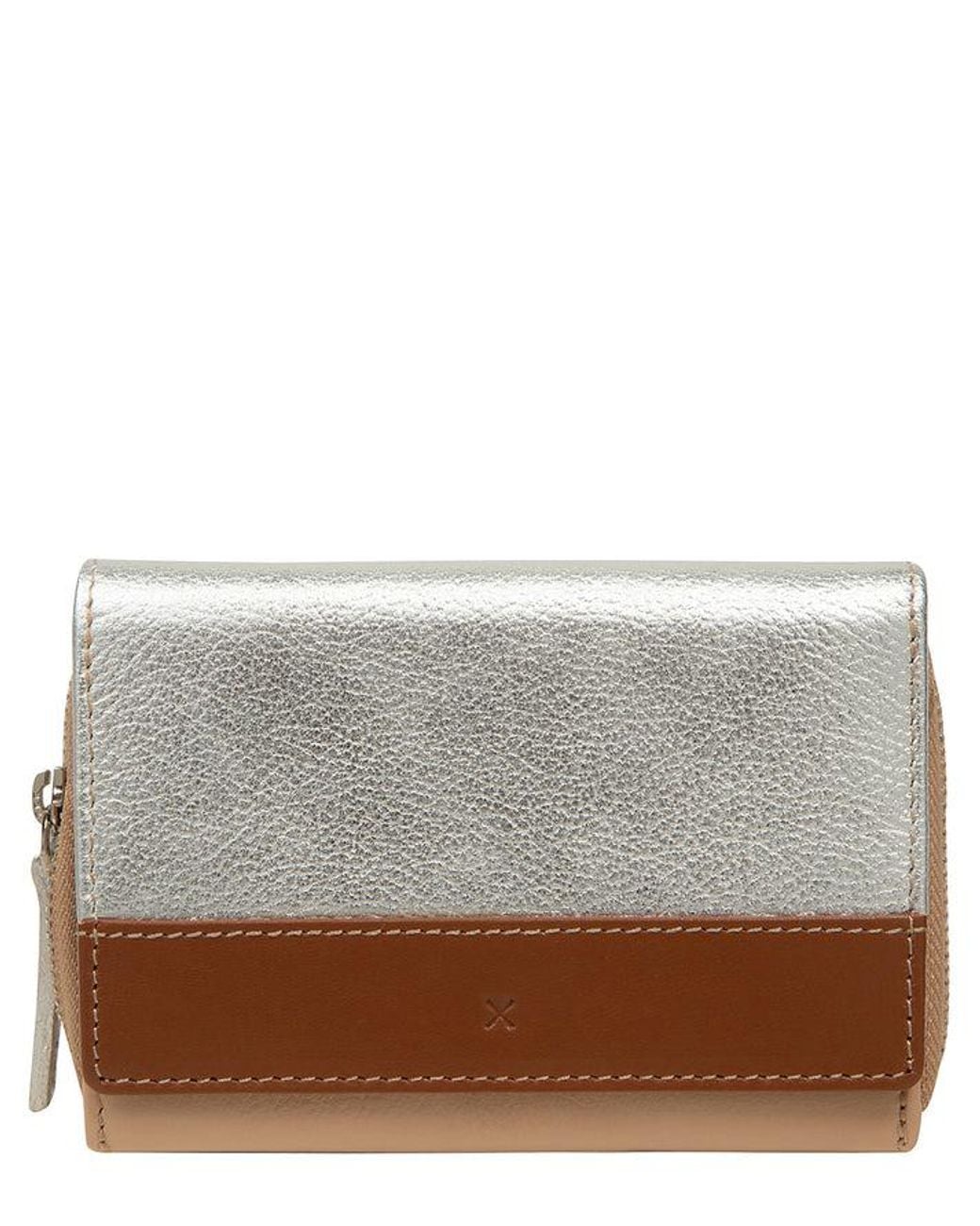 NiNa Amora Gray 'Daniela' Multi-Coloured Leather Purse