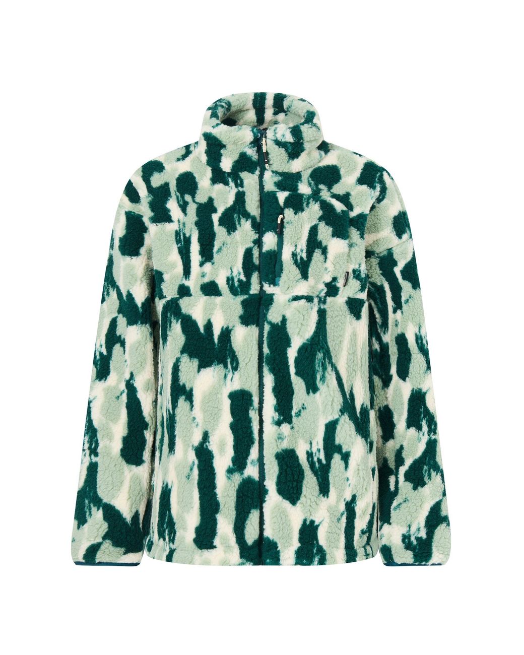 Regatta Green Ladies Roswind Brush Stroke Water Resistant Fleece Jacket (Deep Pine)