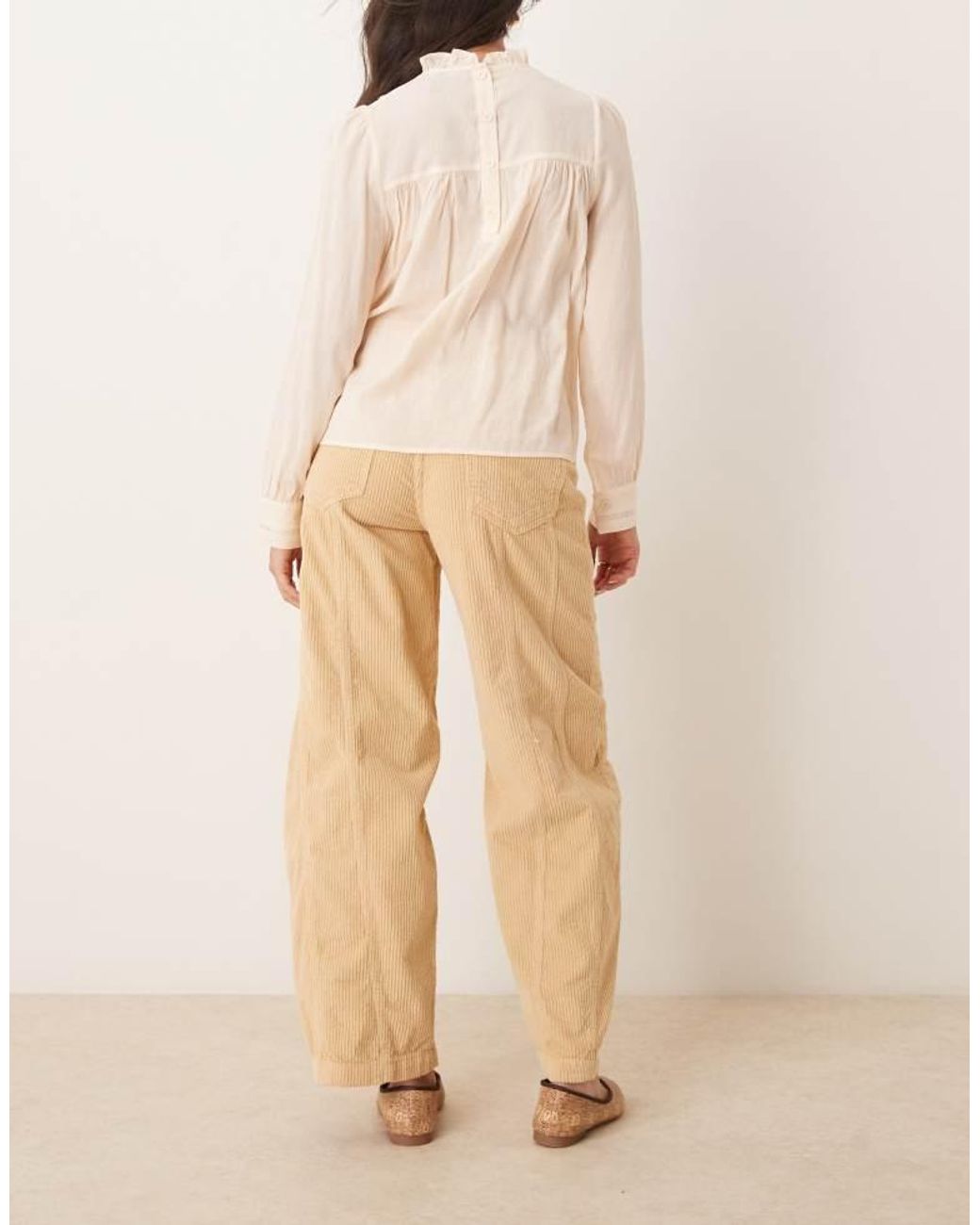 ASOS Natural Seamed Cinch Jean