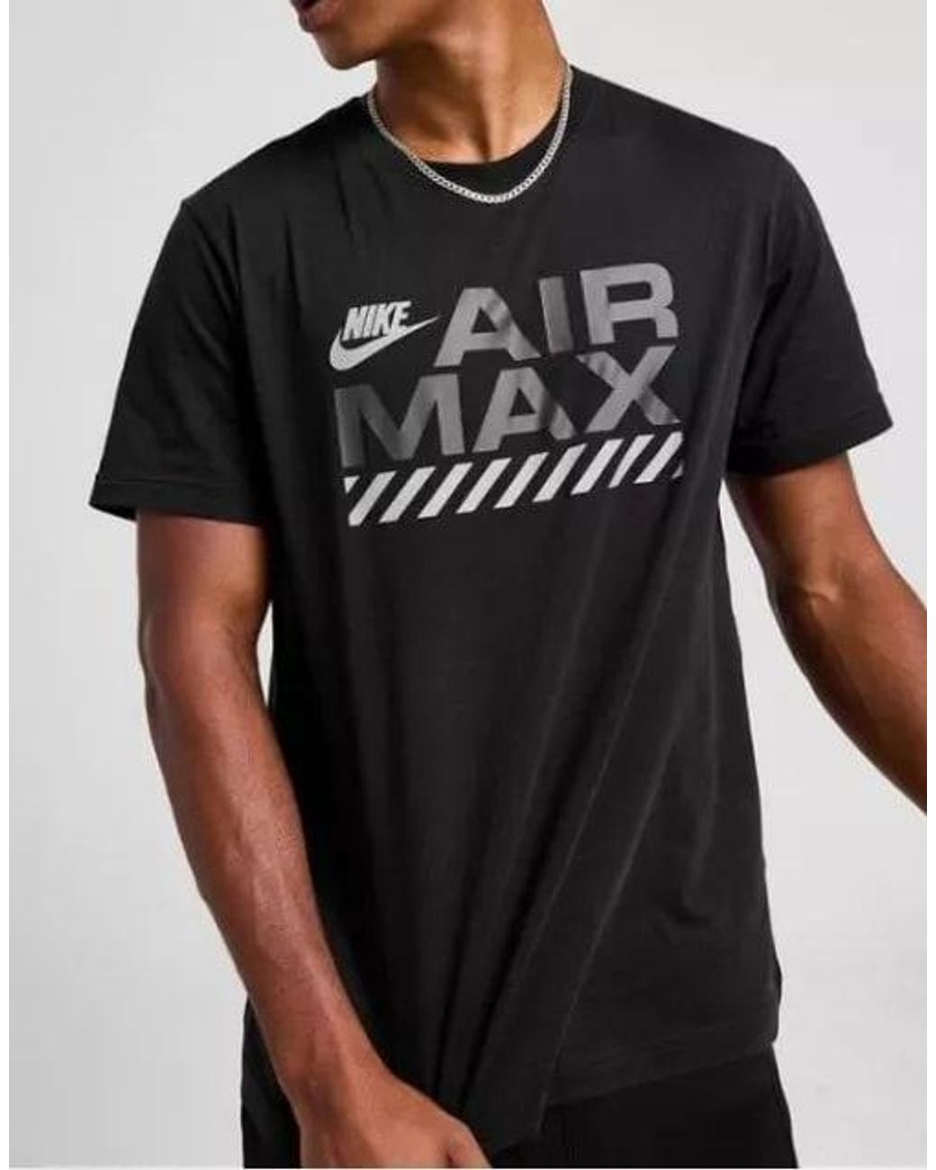 Nike Black Air Max Barcode T Shirt for men