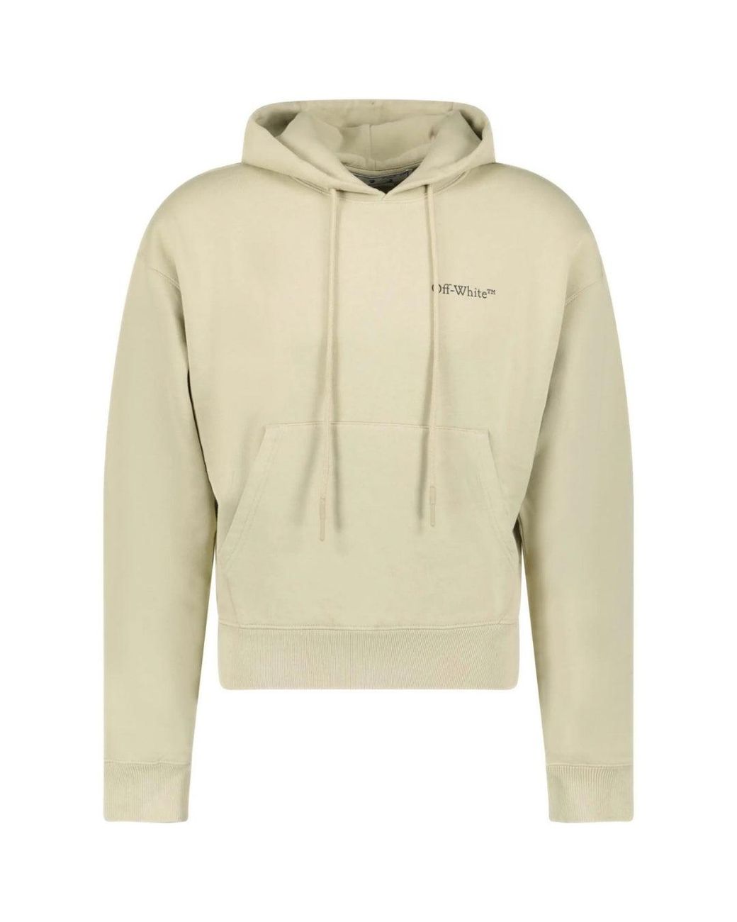 Off-White c/o Virgil Abloh Natural Caravaggio Crowning Over Hoodie Cotton for men