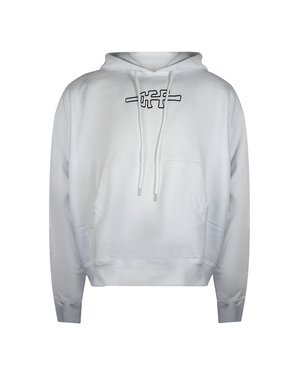 Off-White c/o Virgil Abloh Gray Off Line Skate Hoodie for men