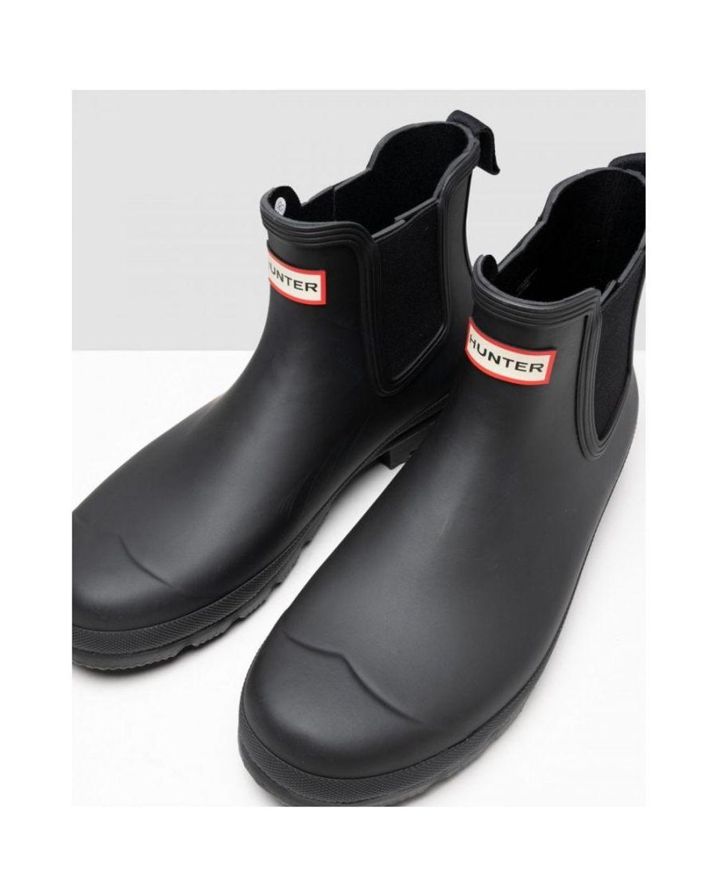 Hunter Black Original Chelsea Boots for men