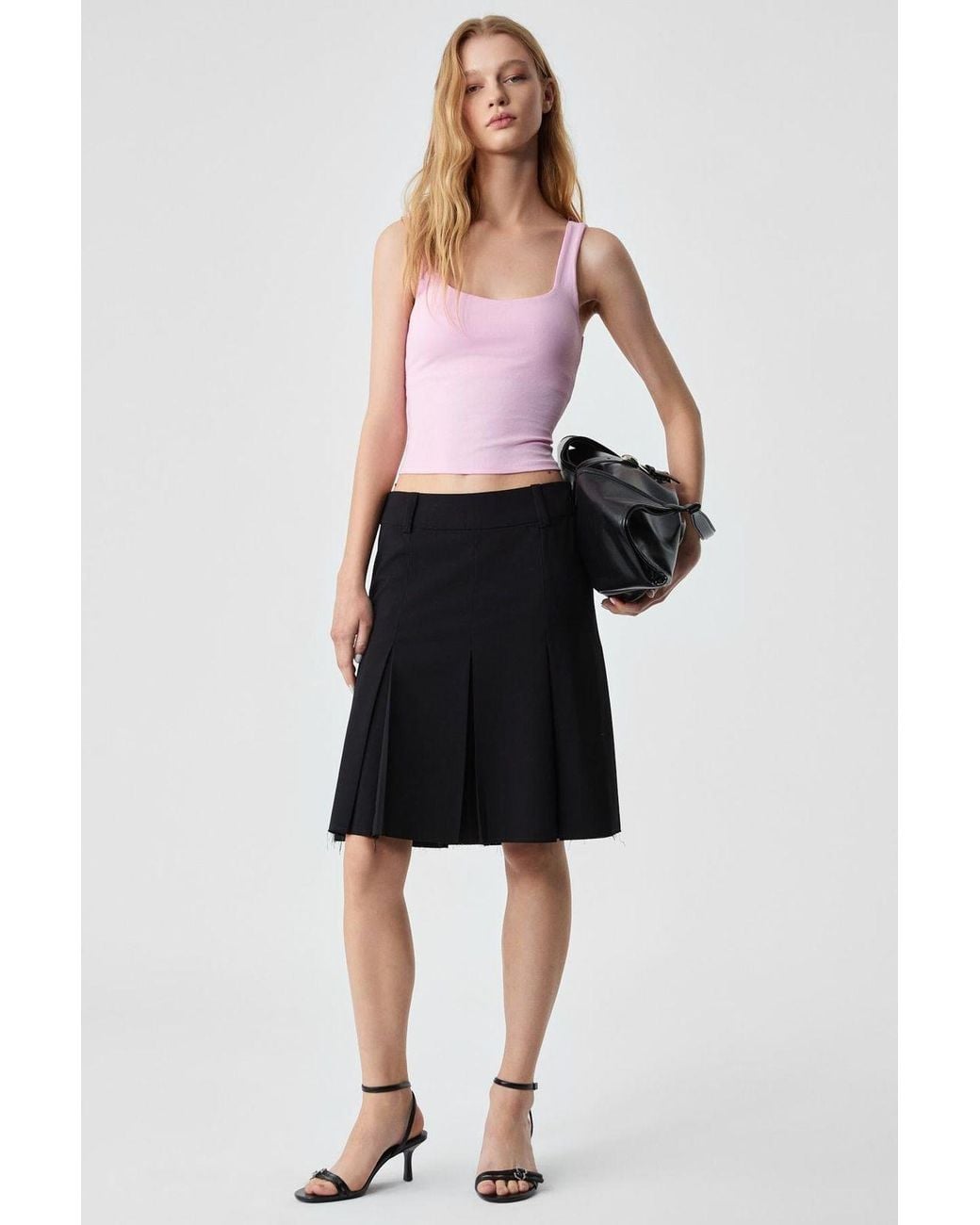 Grimelange Pink Regular Fit Pull-On Blouse