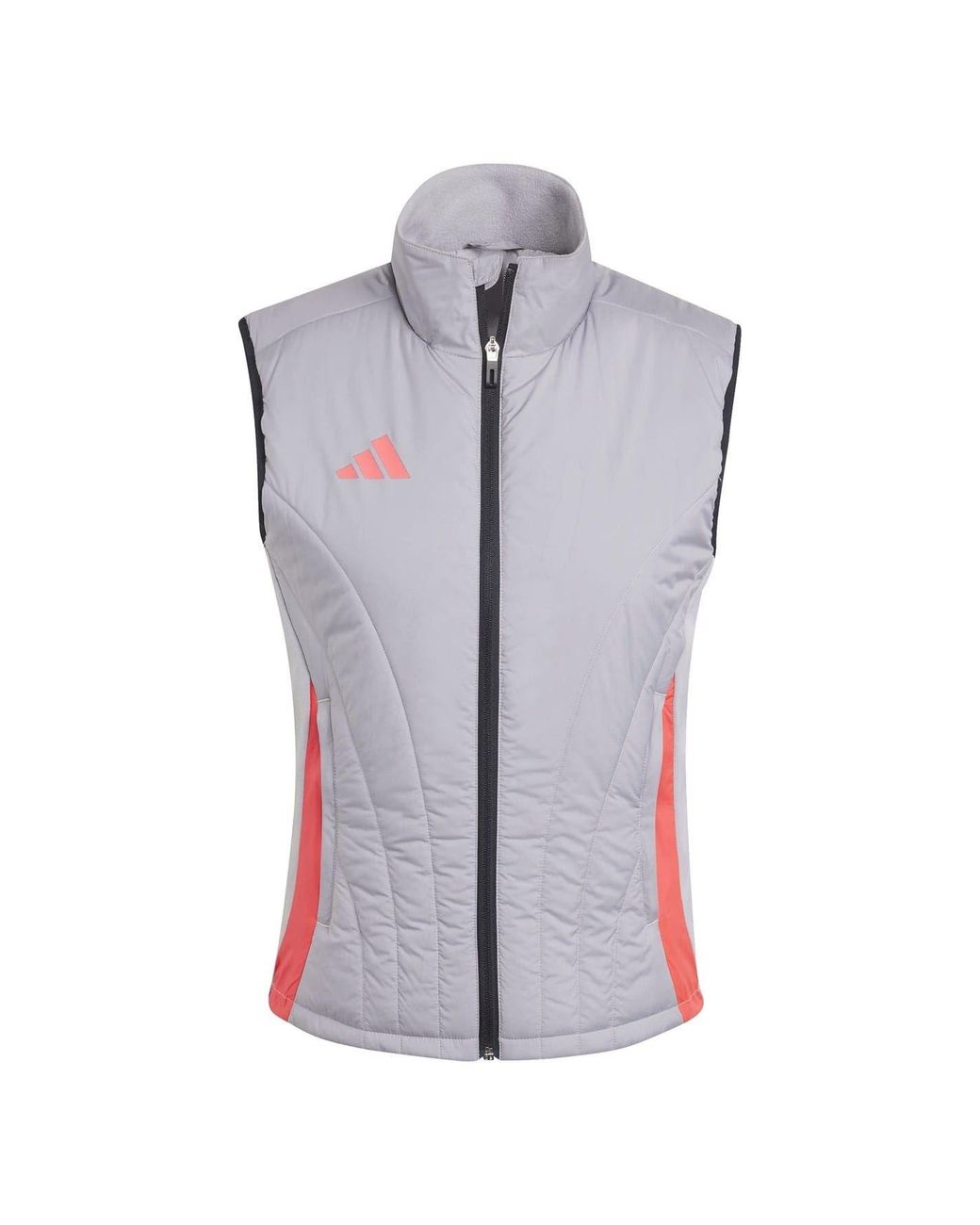 Adidas Purple Tiro24C Solid Patterned Ribbed Cuff Performance Vest