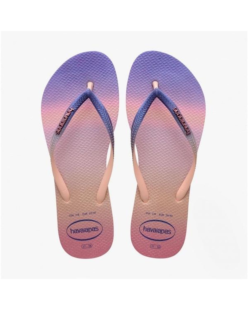 Havaianas Purple Hav Slim Gradient Sunset Flip Flops Ballet Rose