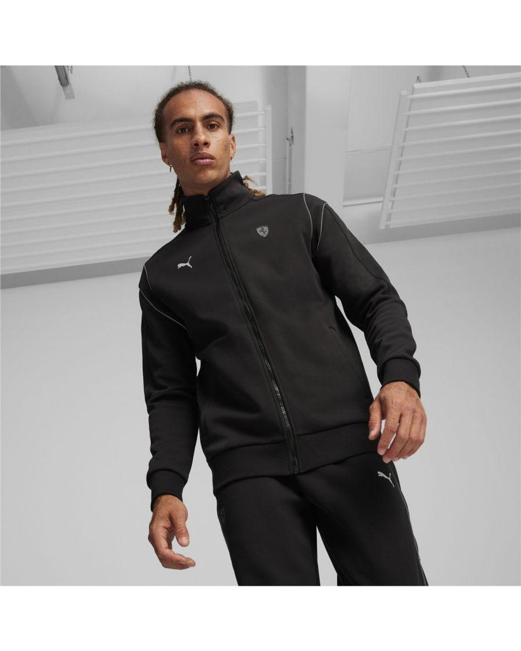 Buy Puma Black Ferrari Motorsport Race MCS Sweat Jacket Online