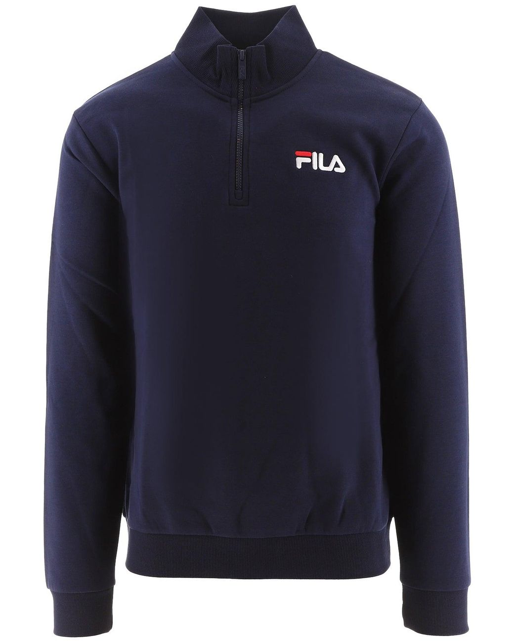 Fila Blue Adam Quarter Zip Sweatshirt for men