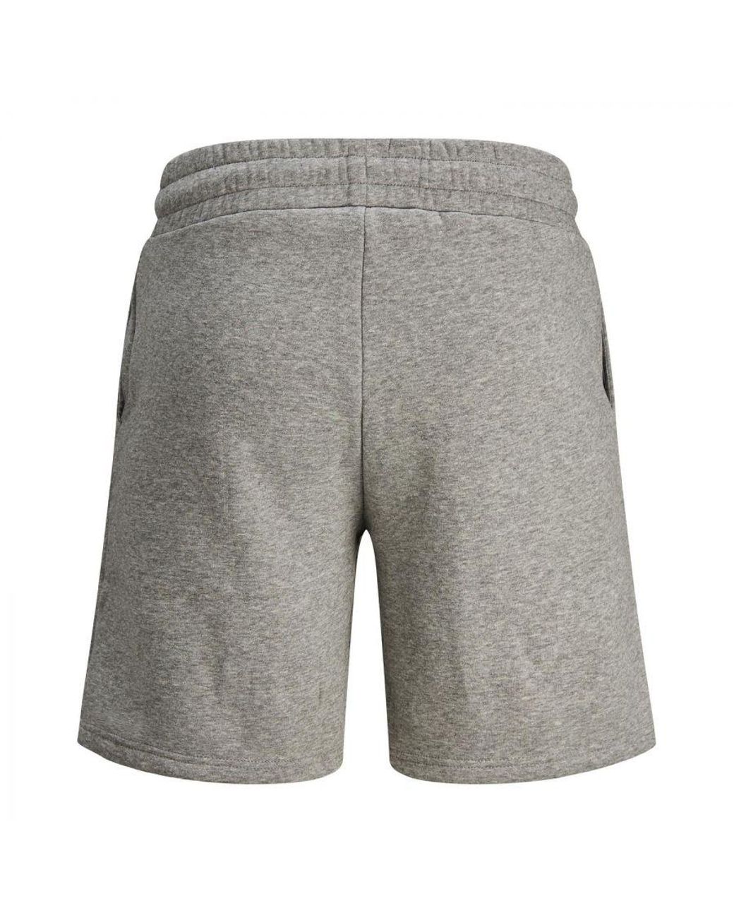 Jack & Jones Gray Soft & Comfortable Cotton Sweat Shorts for men