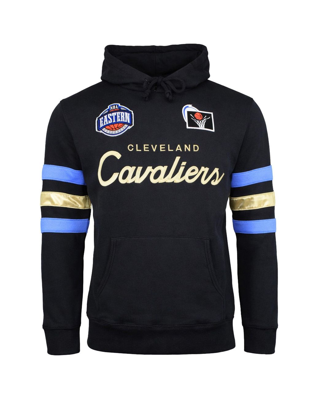Mitchell & Ness Blue Nba Cleveland Cavaliers Championship Hoodie Cotton for men