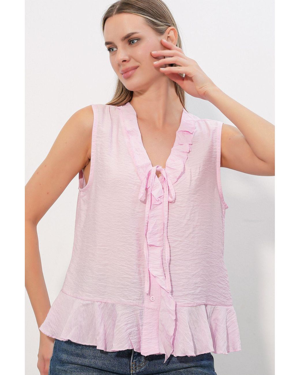 Bigdart Pink Viscose-Nylon Shirt