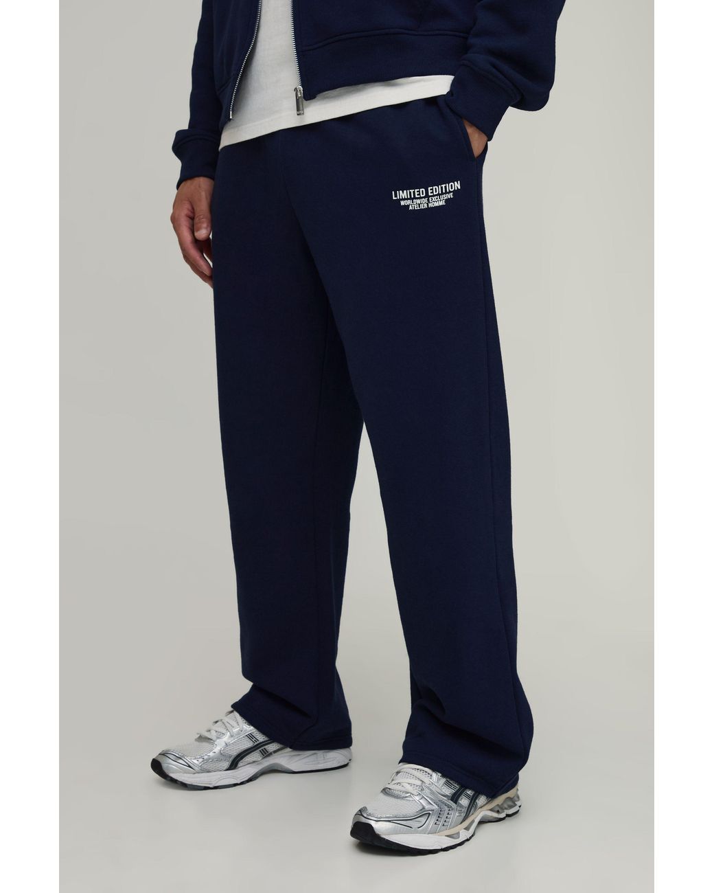 BoohooMAN Blue Straight Leg Limited Edition Joggers for men