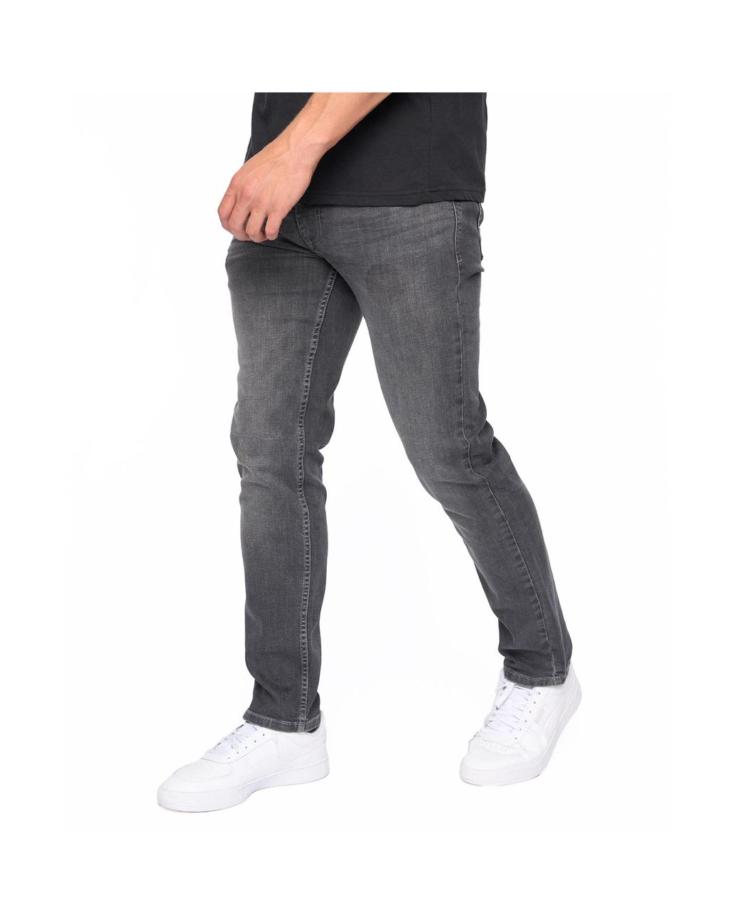 Bewley & Ritch Black Abingdon Slim Fit Jeans for men