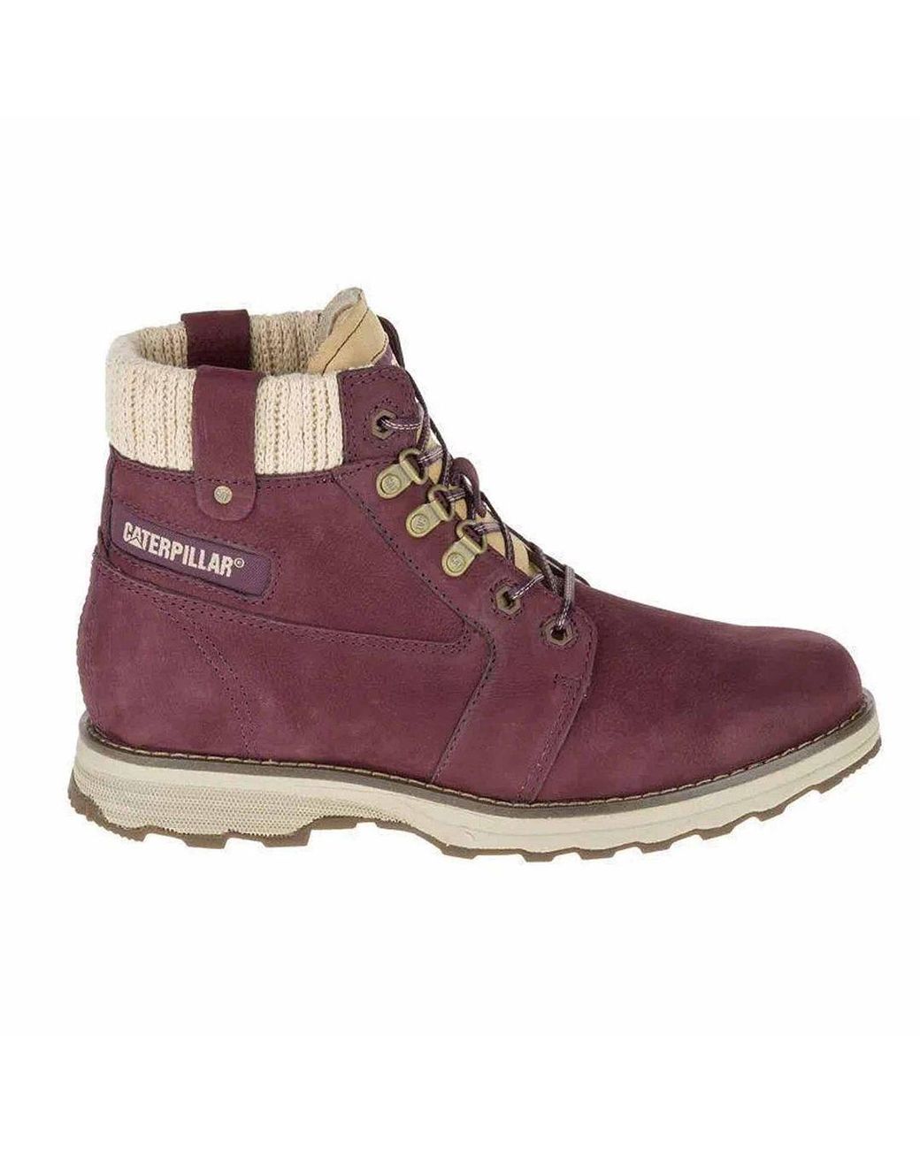 Caterpillar Purple Charli Boots Nubuck Leather