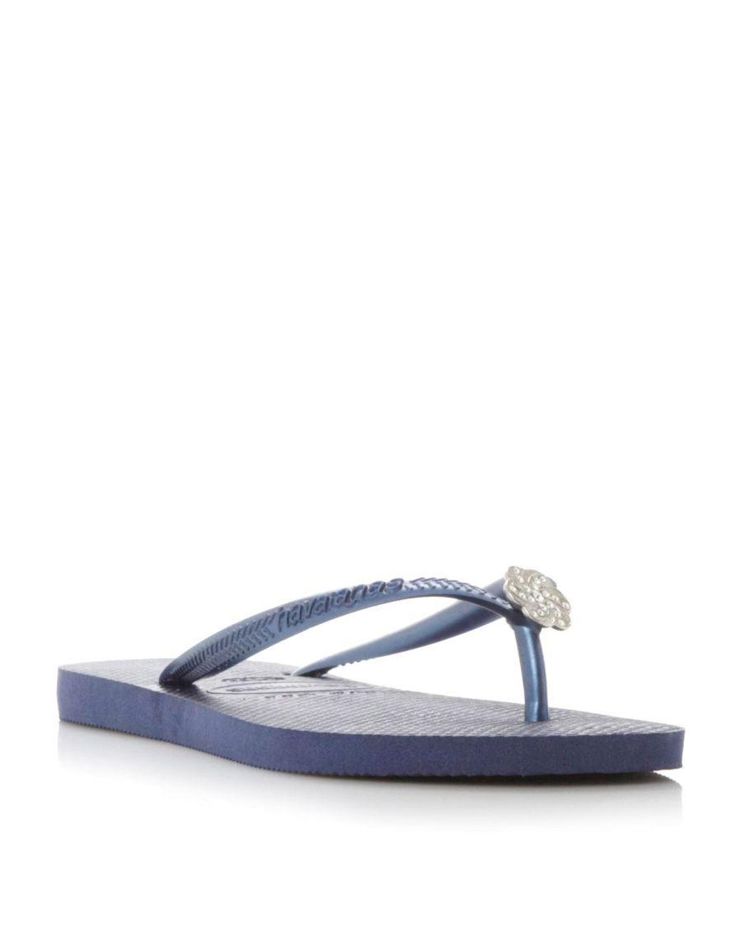 Havaianas slim crystal best sale navy