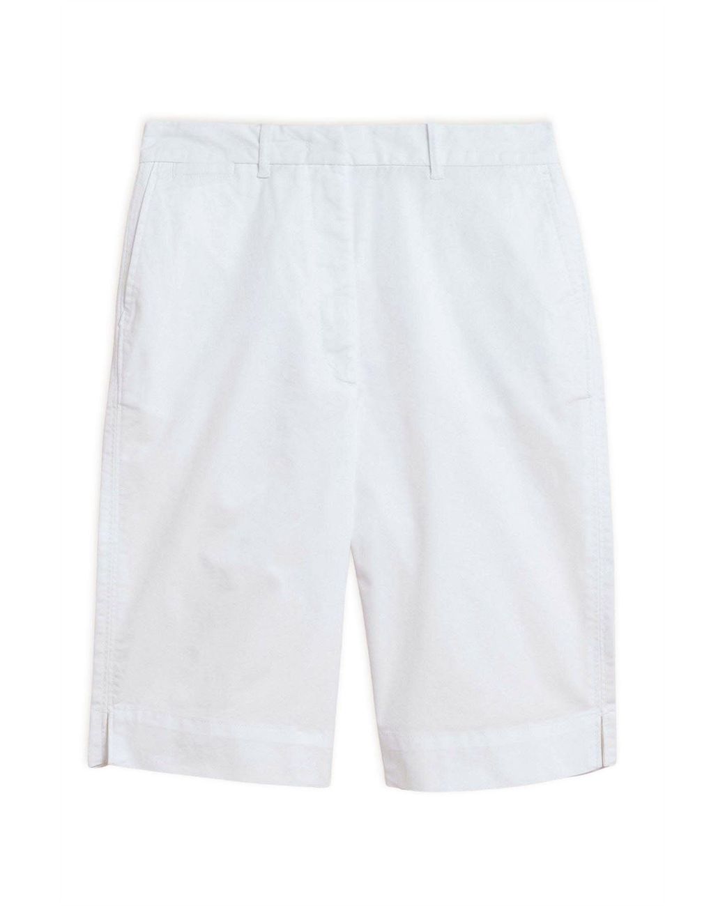 Secret Label White Chino Stretch Knee Shorts