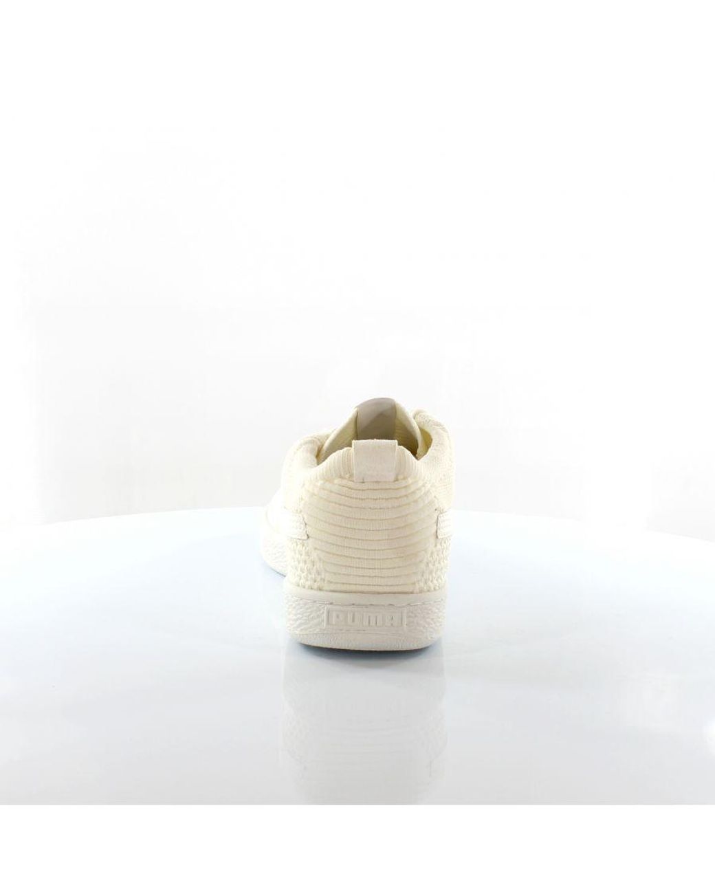 PUMA White Basket Evoknit 3D Off Trainers for men