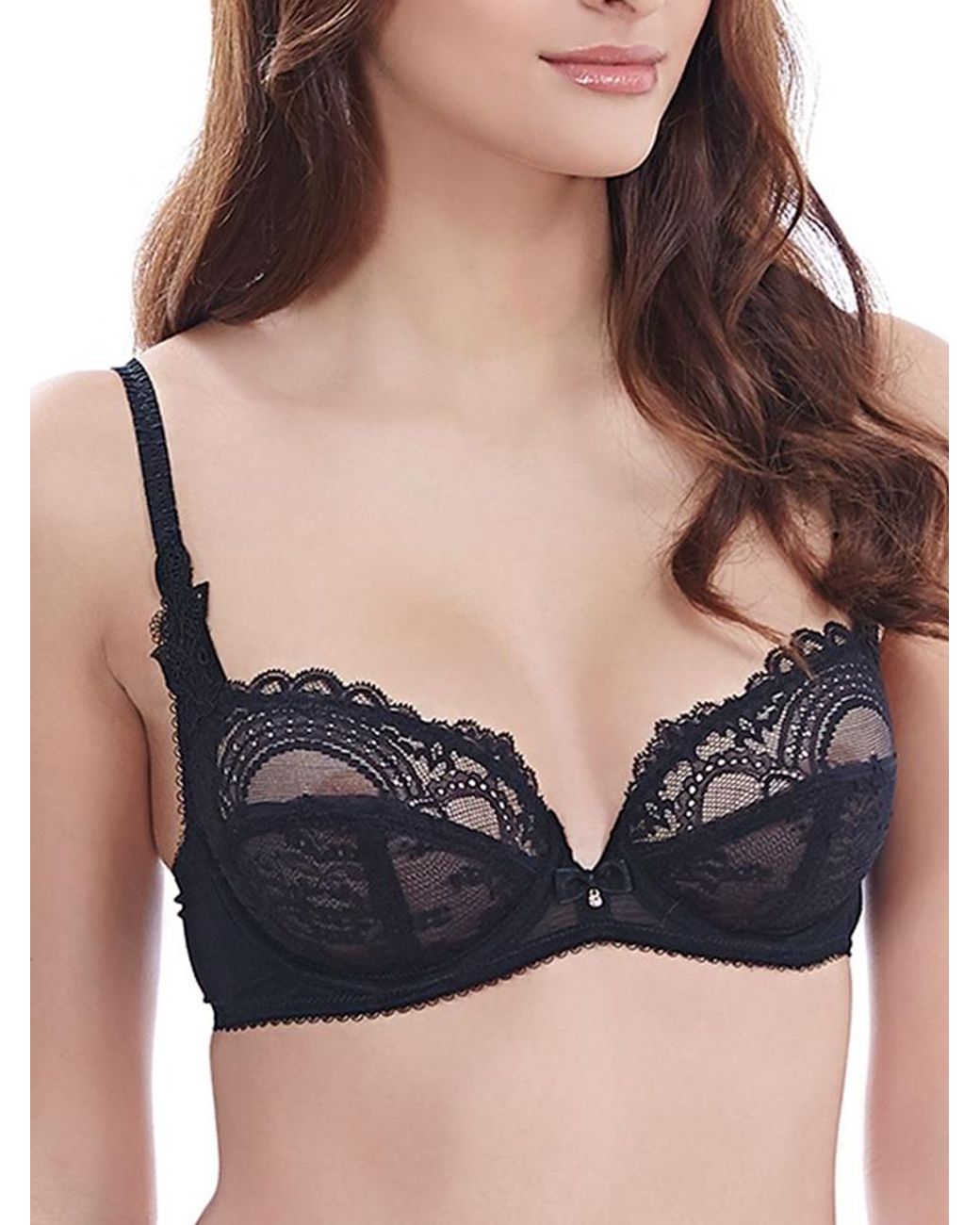 Wacoal Blue Chrystalle Balcony Bra