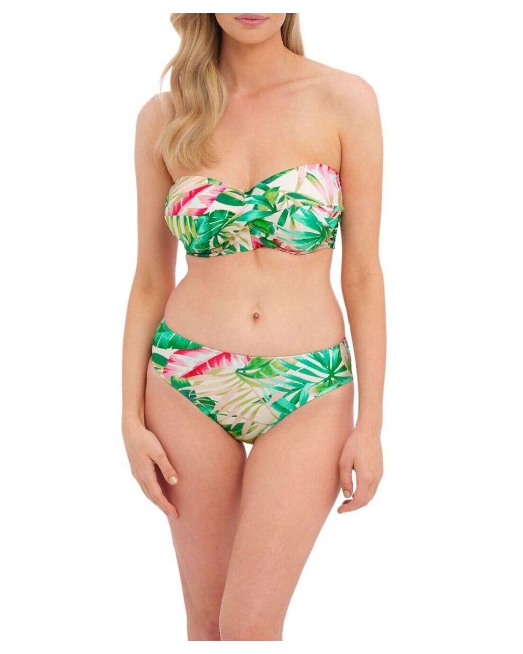 Fantasie Green Langkawi Mid Rise Bikini Brief Sorbet