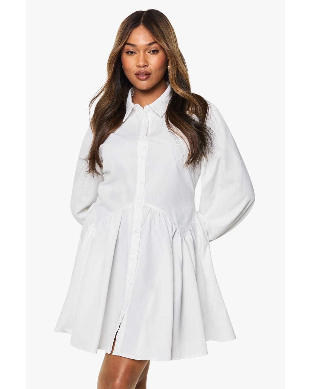 matalan shirt dress Olive Textured Midaxi Shirt Dress - 8