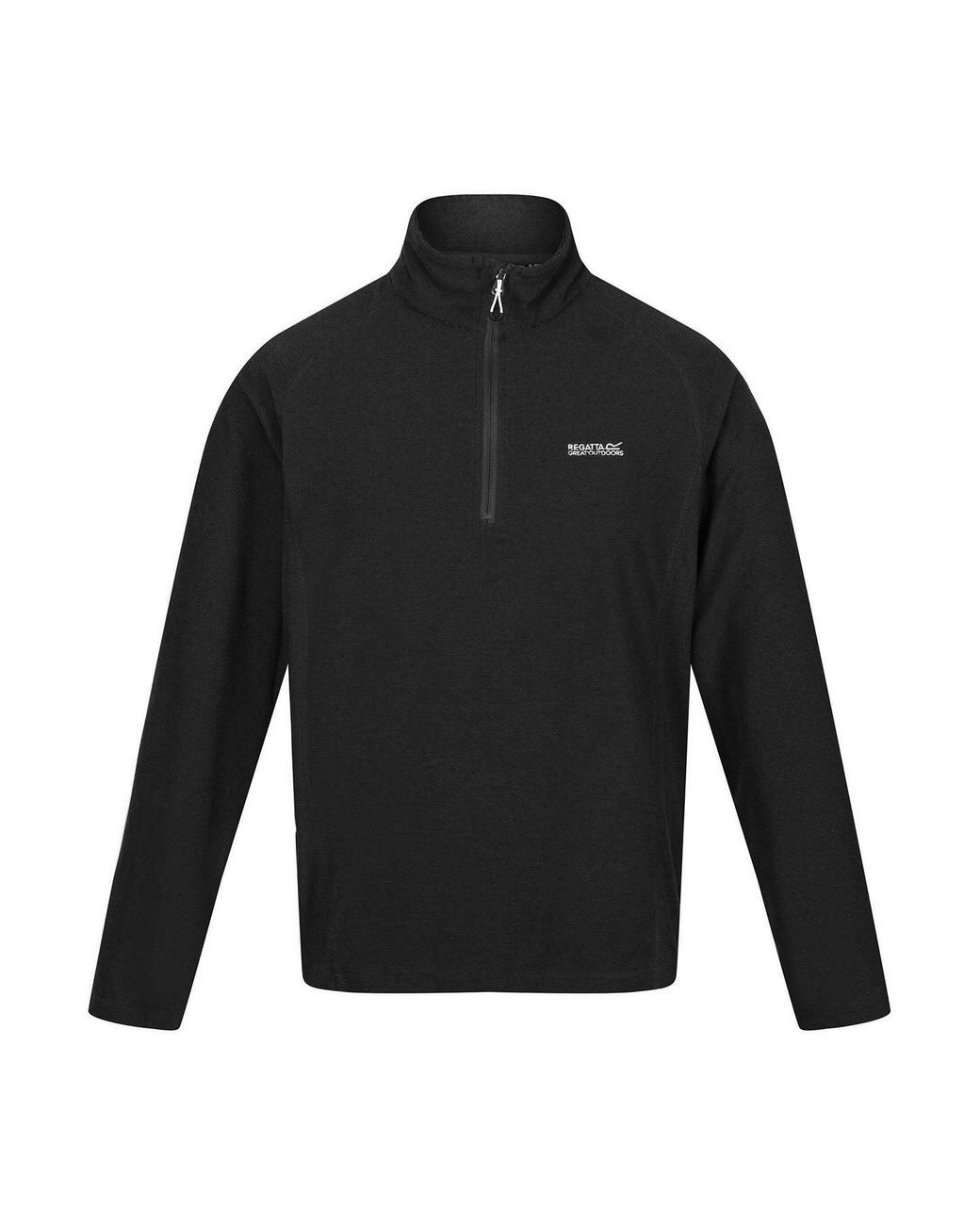 Regatta Black Quarter Zip Fleece Top for men