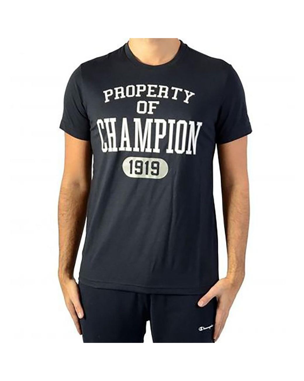 Champion Black Property Of T-Shirt for men