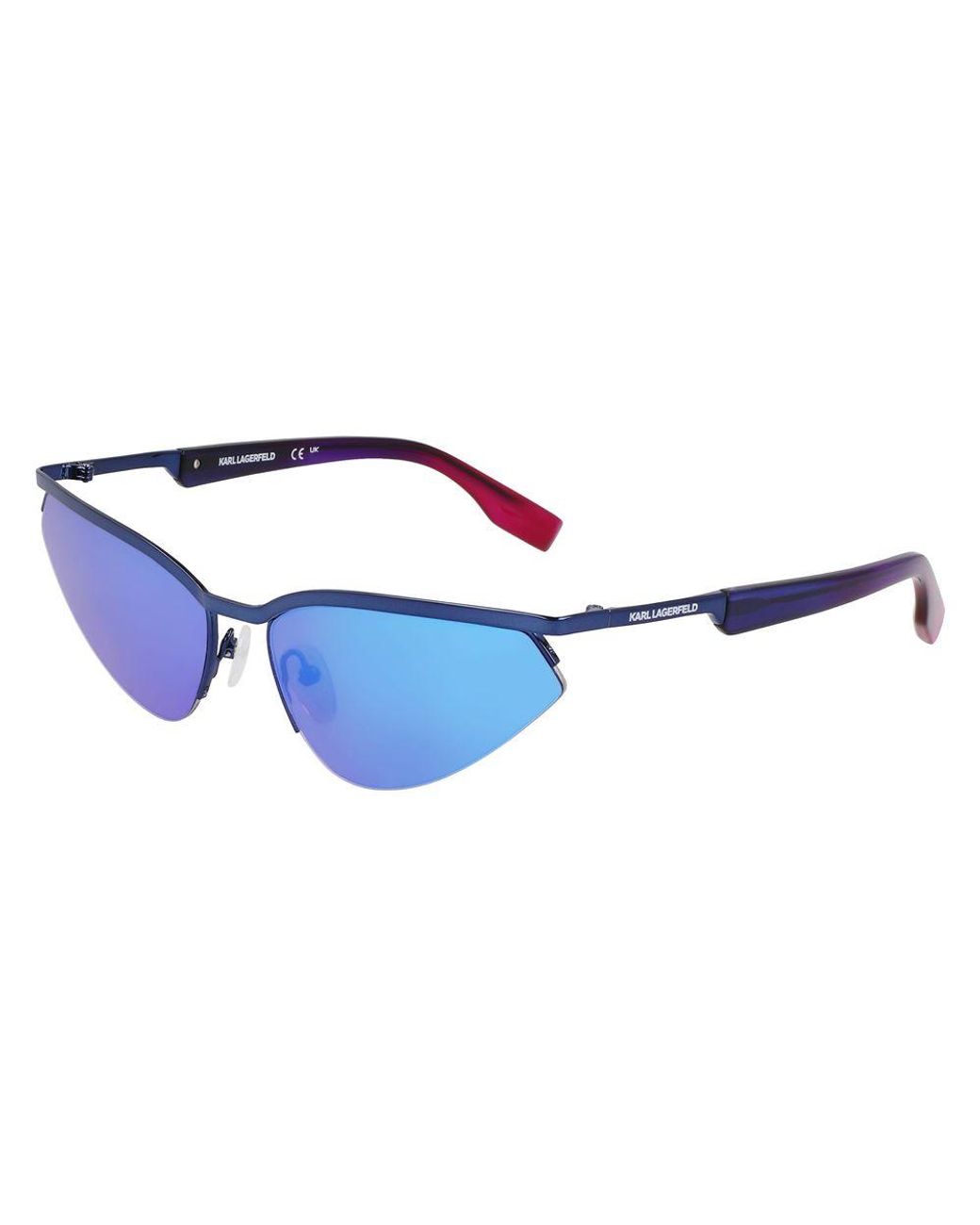 Karl Lagerfeld Blue Metal Sunglasses