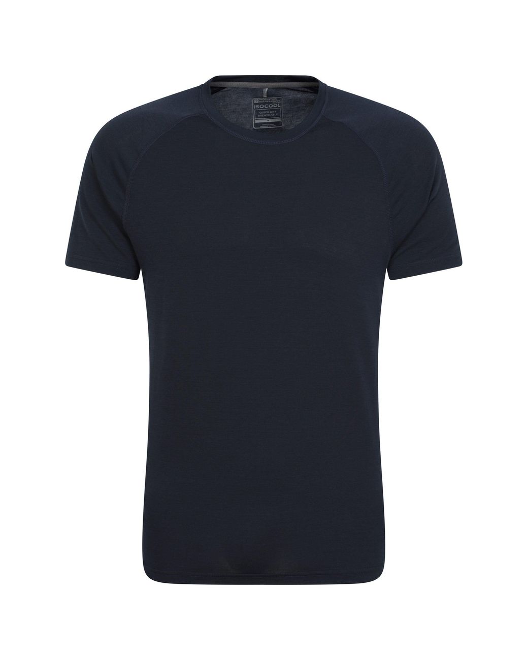 Mountain Warehouse Black Active T-Shirt Quick Dry Breathable Comfy Sports Tee for men
