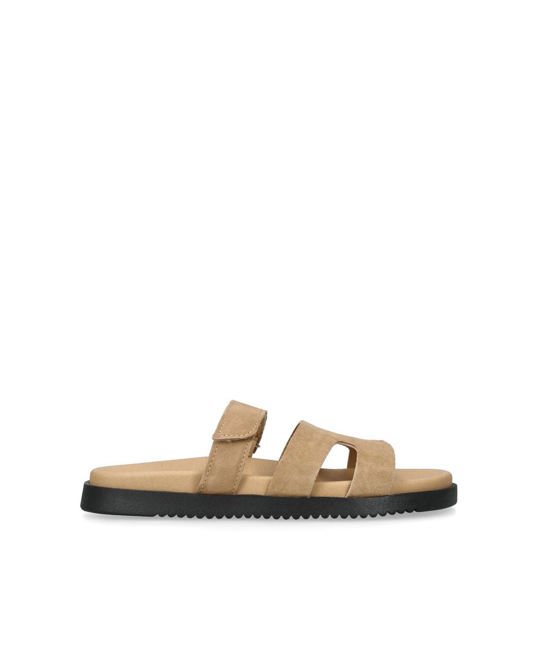 Steve Madden Natural Suede Missile Sandals