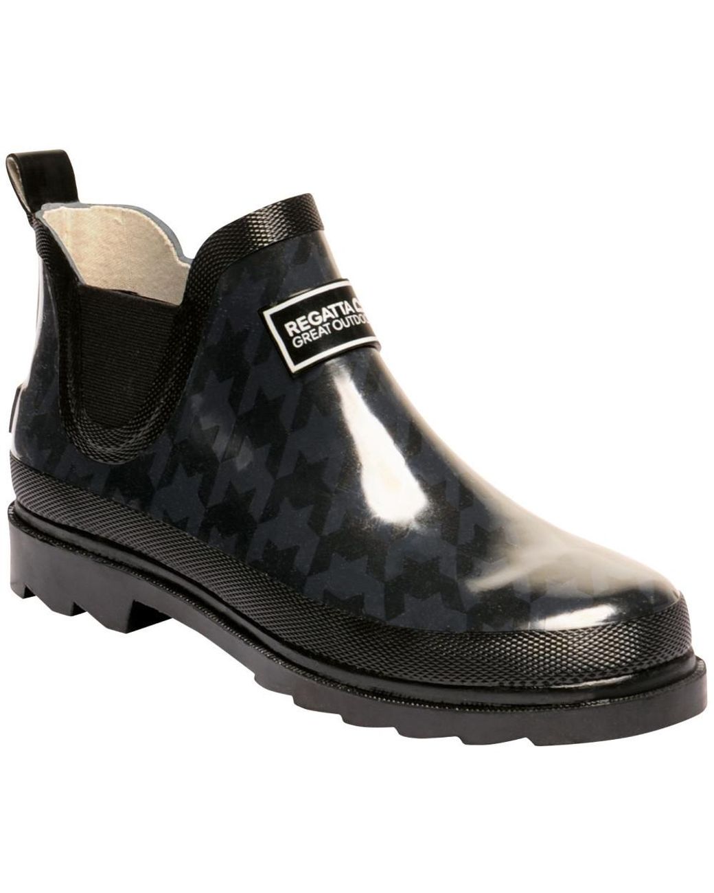 Regatta Black Lady Harper Welly Ankle Height Boots