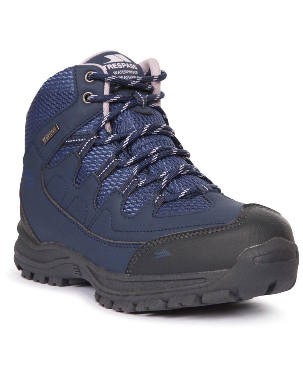 Trespass Blue Ladies Mitzi Waterproof Walking Boots Textile