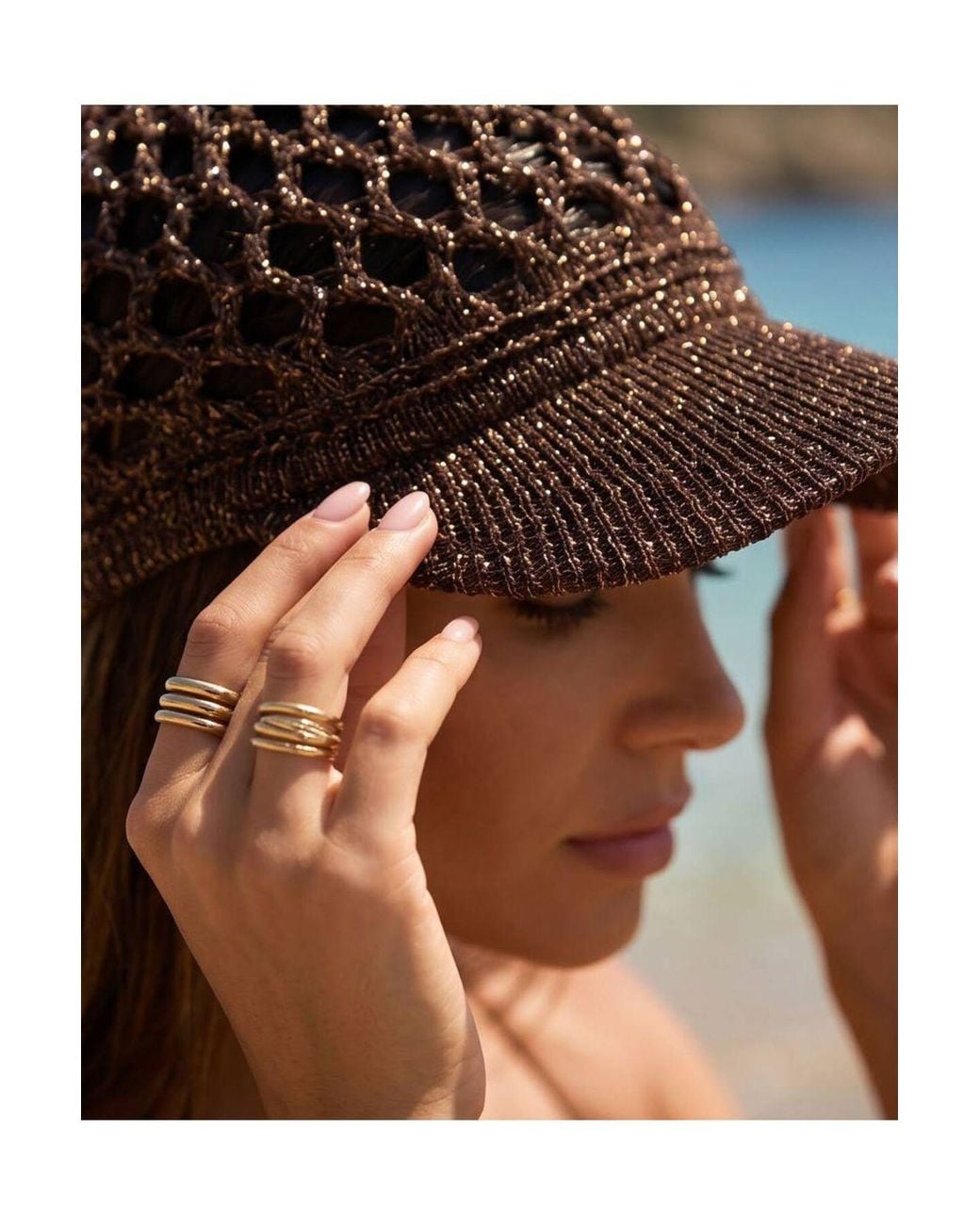RYVAN Blue Knit Hat