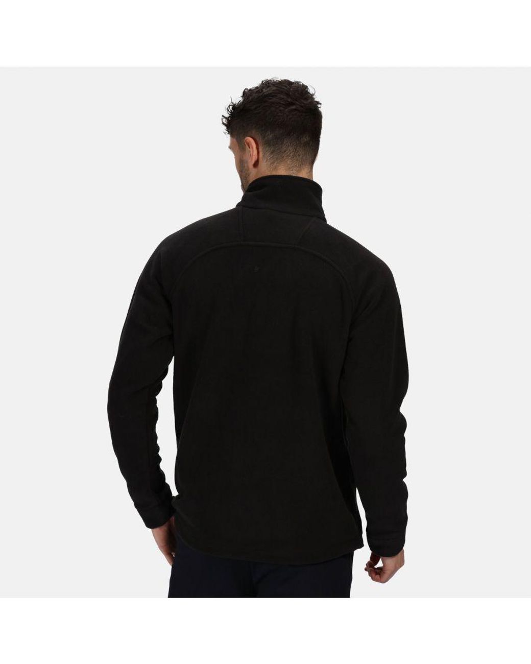 Regatta Black Great Outdoors Sigma Symmetry Heavyweight Anti-Pill Fleece Zip Up Jacket (380 Gsm) for men