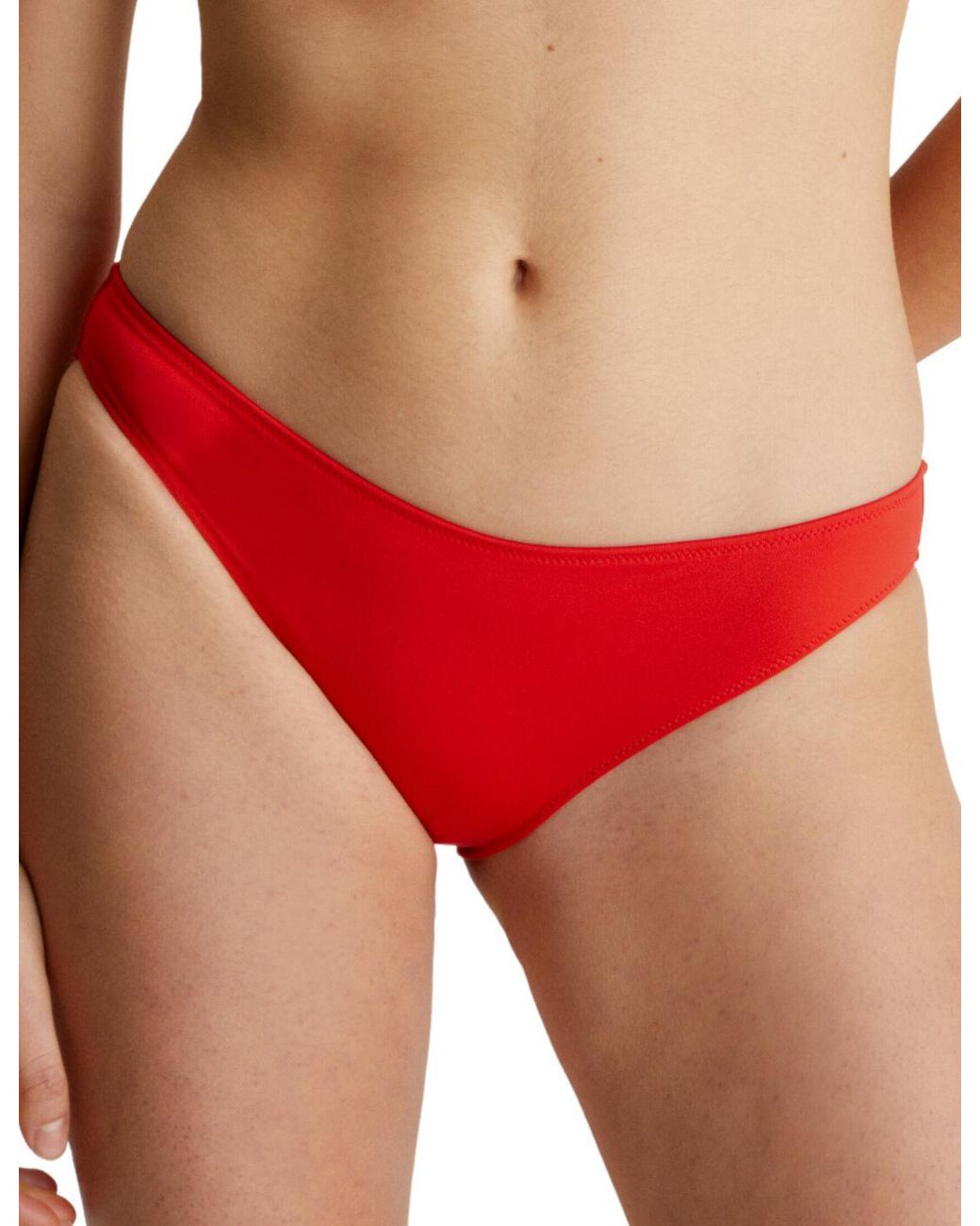 Calvin Klein Red Kw0Kw01987 Ck Monogram Bikini Brief