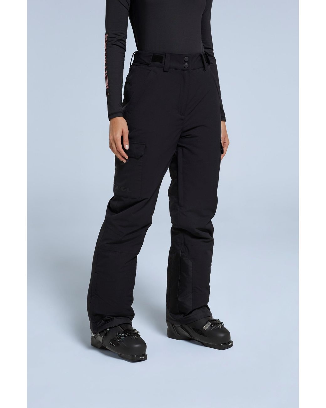 Mountain Warehouse Black 'Glaze' Snow Pants Casual Straight Leg Adjustable Waist Winter Trouser
