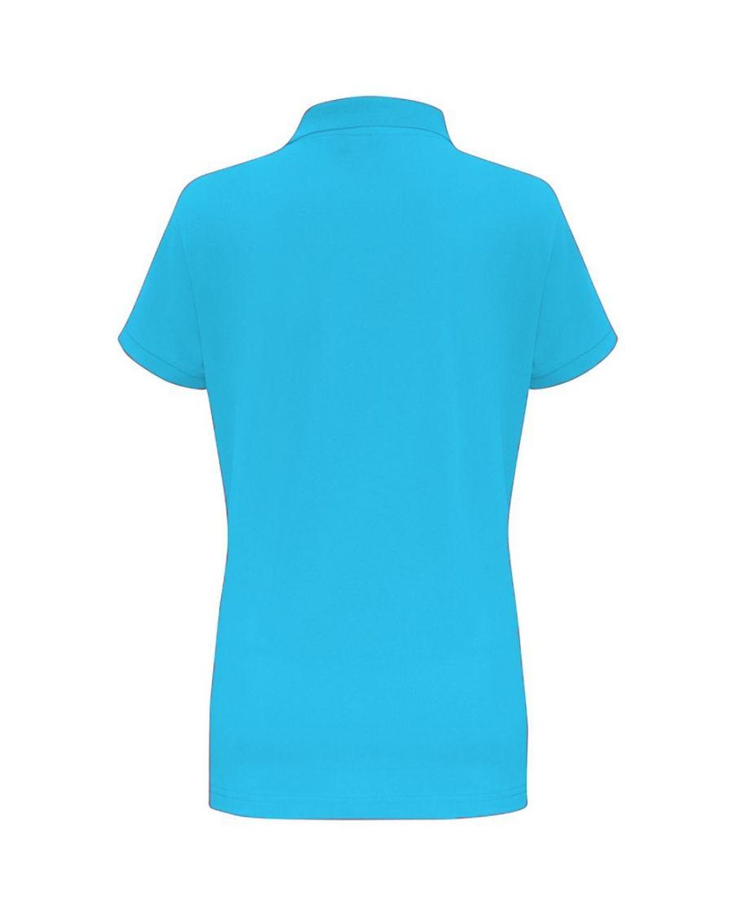 Asquith & Fox Blue Ladies Short Sleeve Contrast Polo Shirt