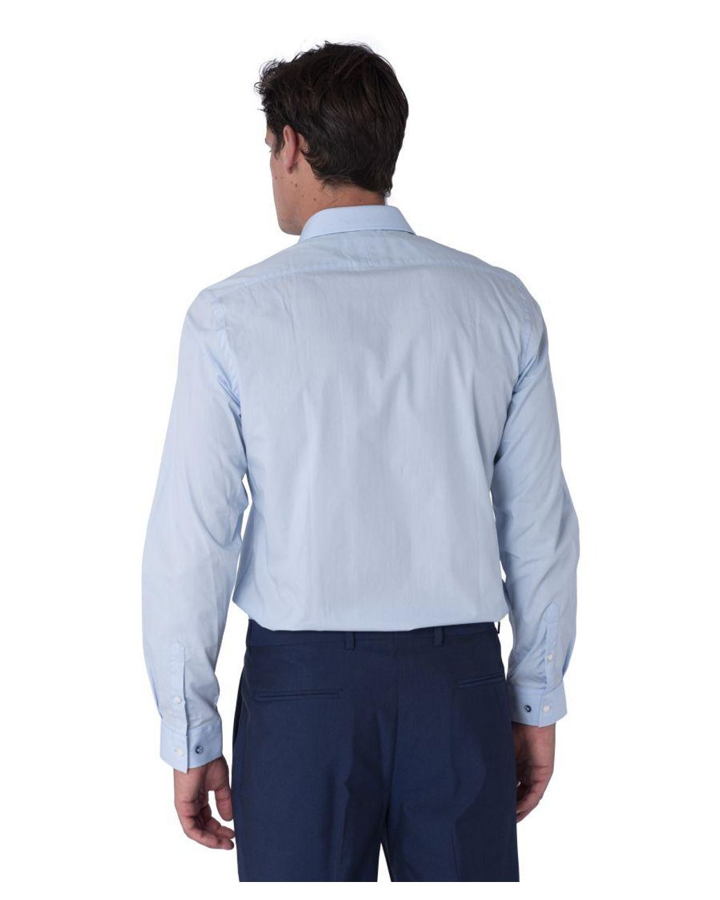 Harry Brown London Blue Theo Cotton Shirt for men