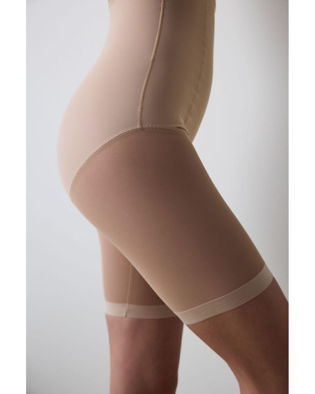 Penti Natural High-Waist Mesh Shapewear Shorts