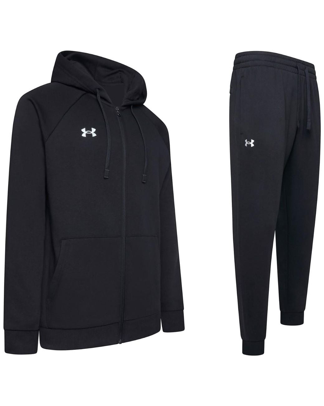Under Armour Blue Full Zip Ua Rival Fleece Tracksuit Cotton for men